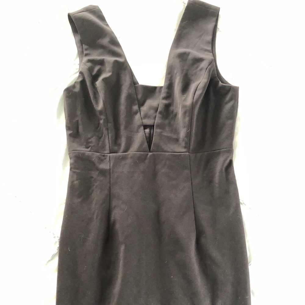 Black cut out mini dress